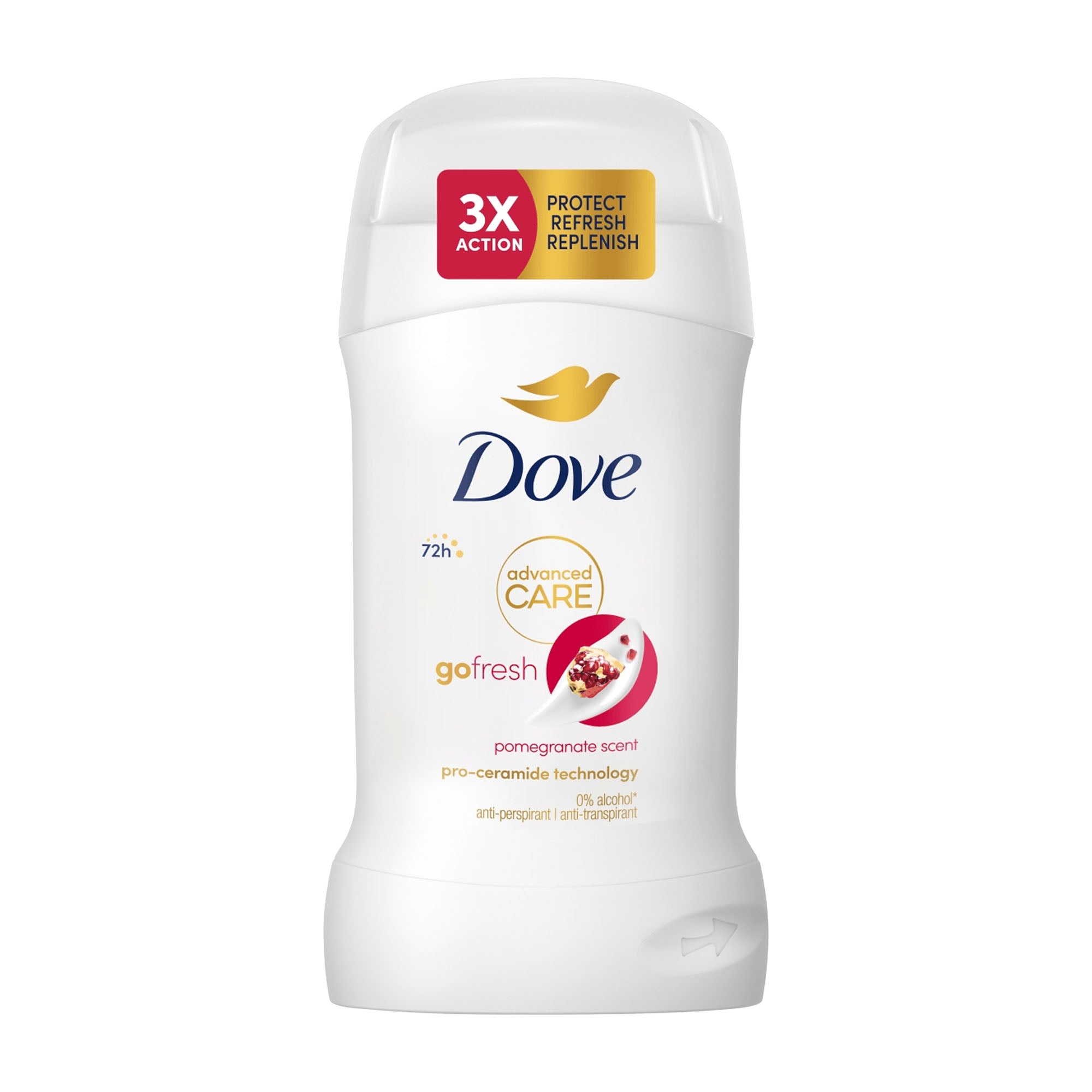 Dove Advanced Care Go Fresh Granatapfelduft 72h Antitranspirant Stick, 50 ml