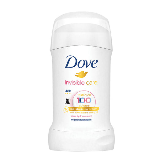 Dove Invisible Care water lily & rose 48h anti-perspirant stick, 40 mL