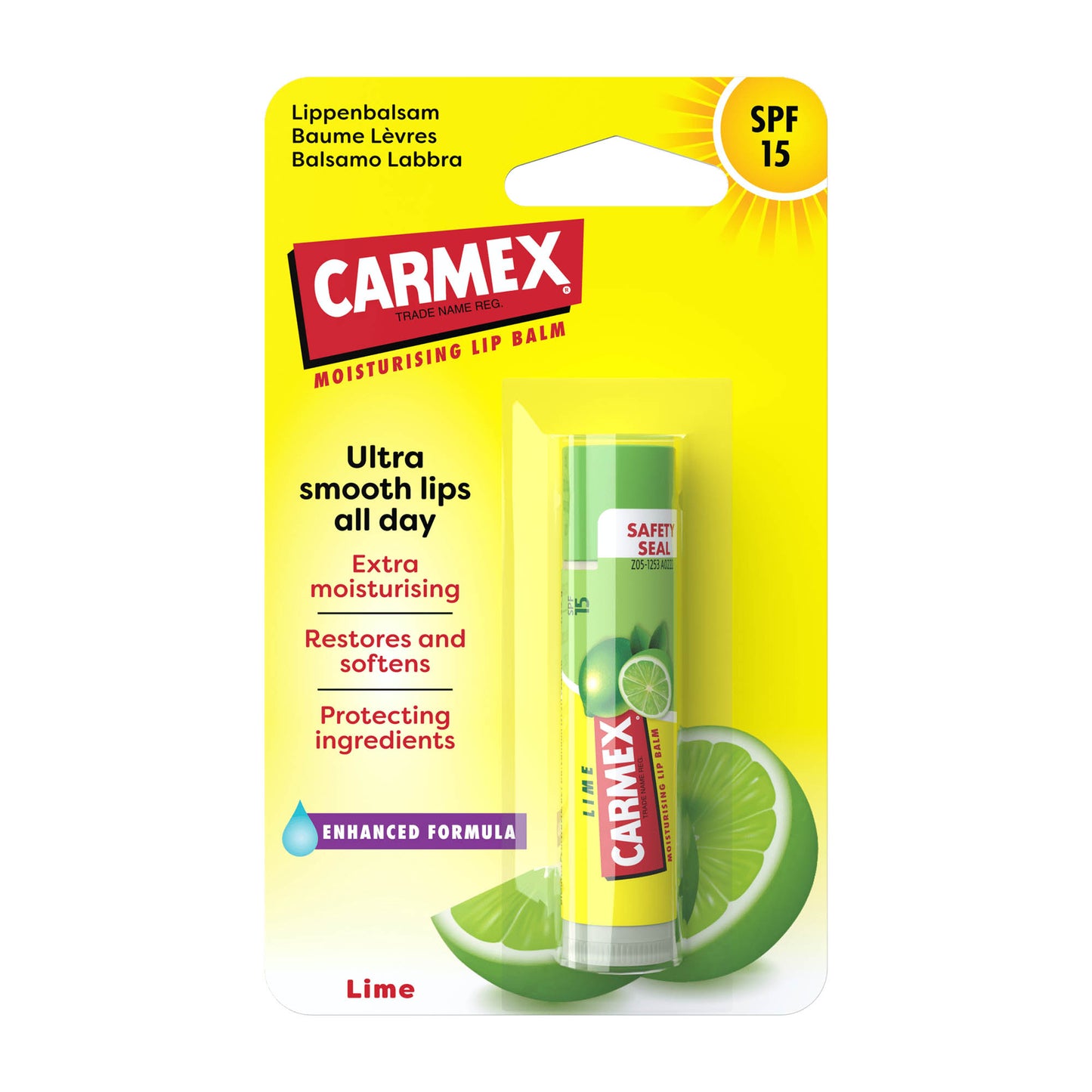 Carmex Lime Twist spf15 lip balm stick, 4.25 g