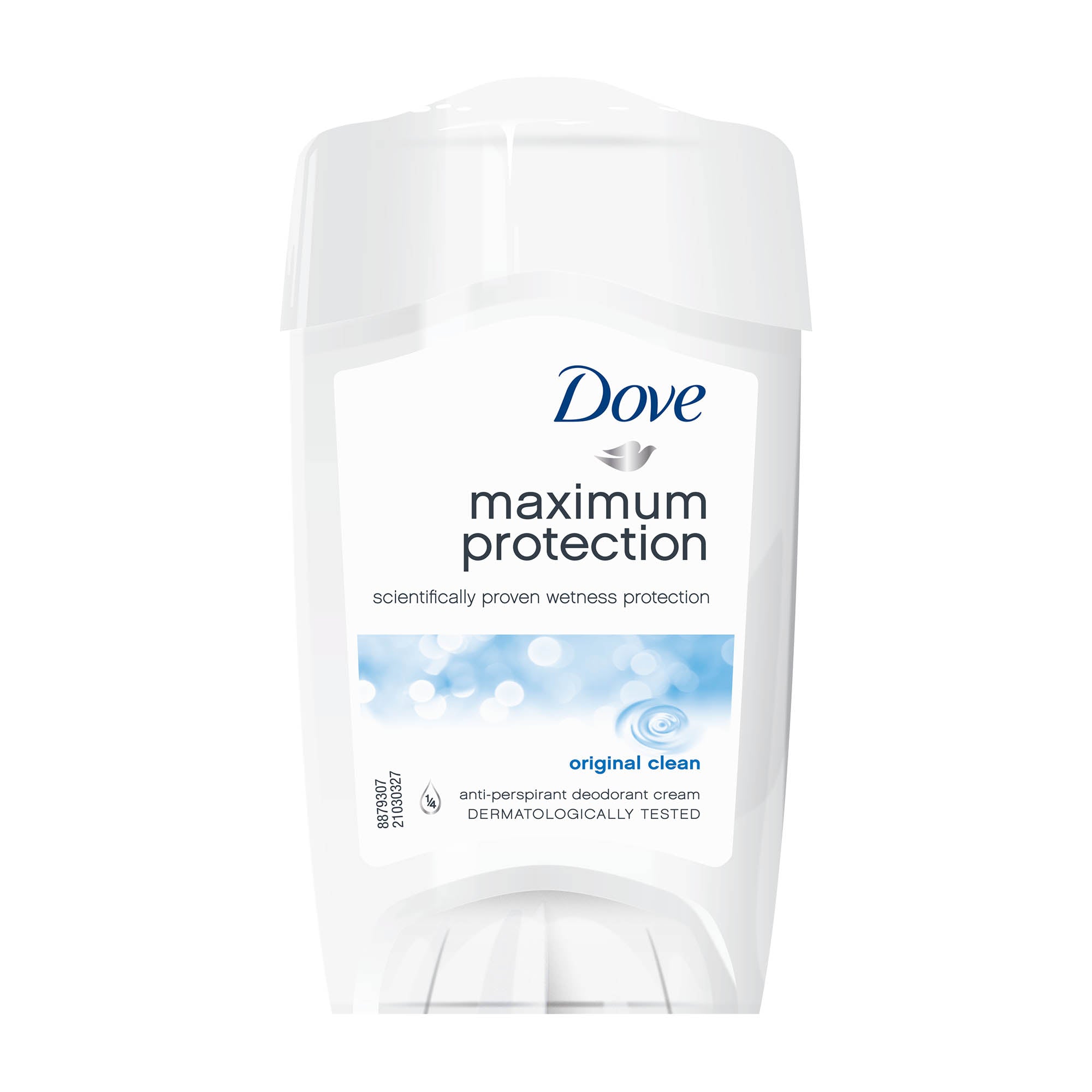 Dove Maximum Protection Original Clean anti-perspirant cream stick, packaging