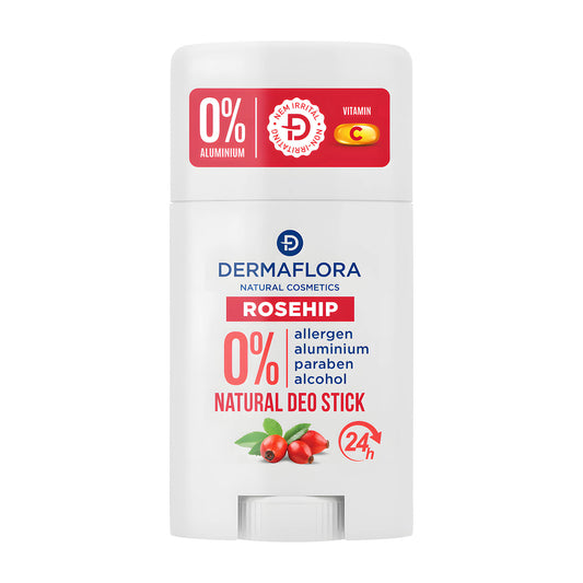 Dermaflora Rosehip natural deodorant stick, 50 mL