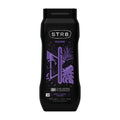 STR8 Game shower gel bottle with purple design on a white background