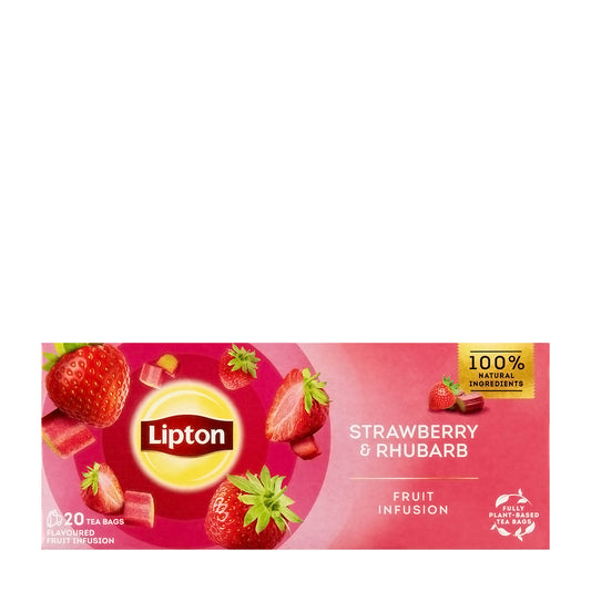 Lipton Erdbeer & Rhabarber Früchtetee, 20 Stück