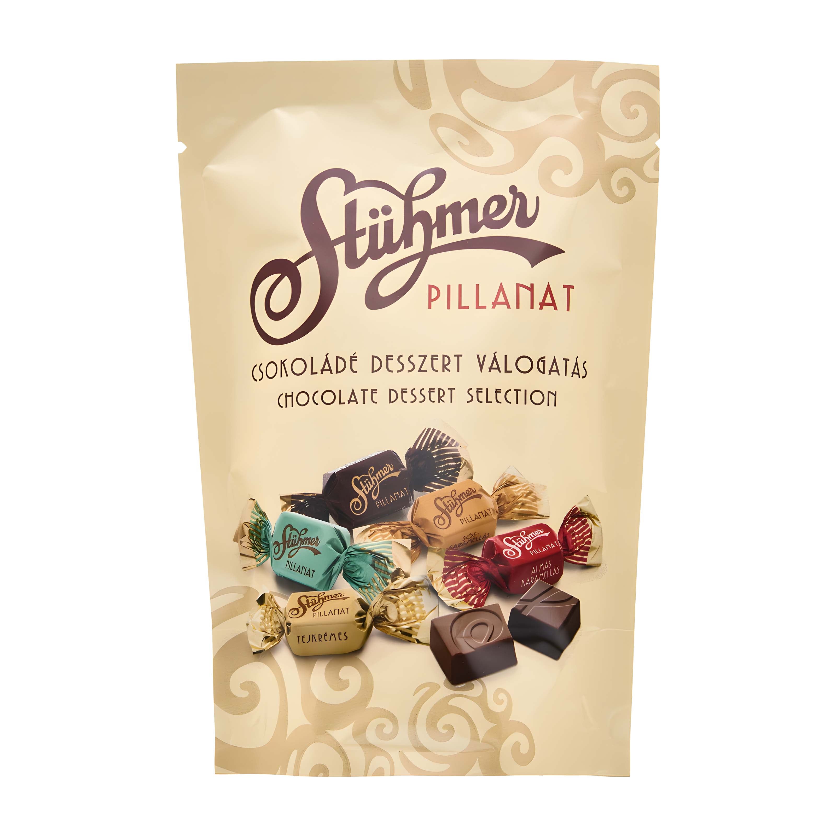 Stuehmer Chocolate Dessert Selection packaging on a white background.