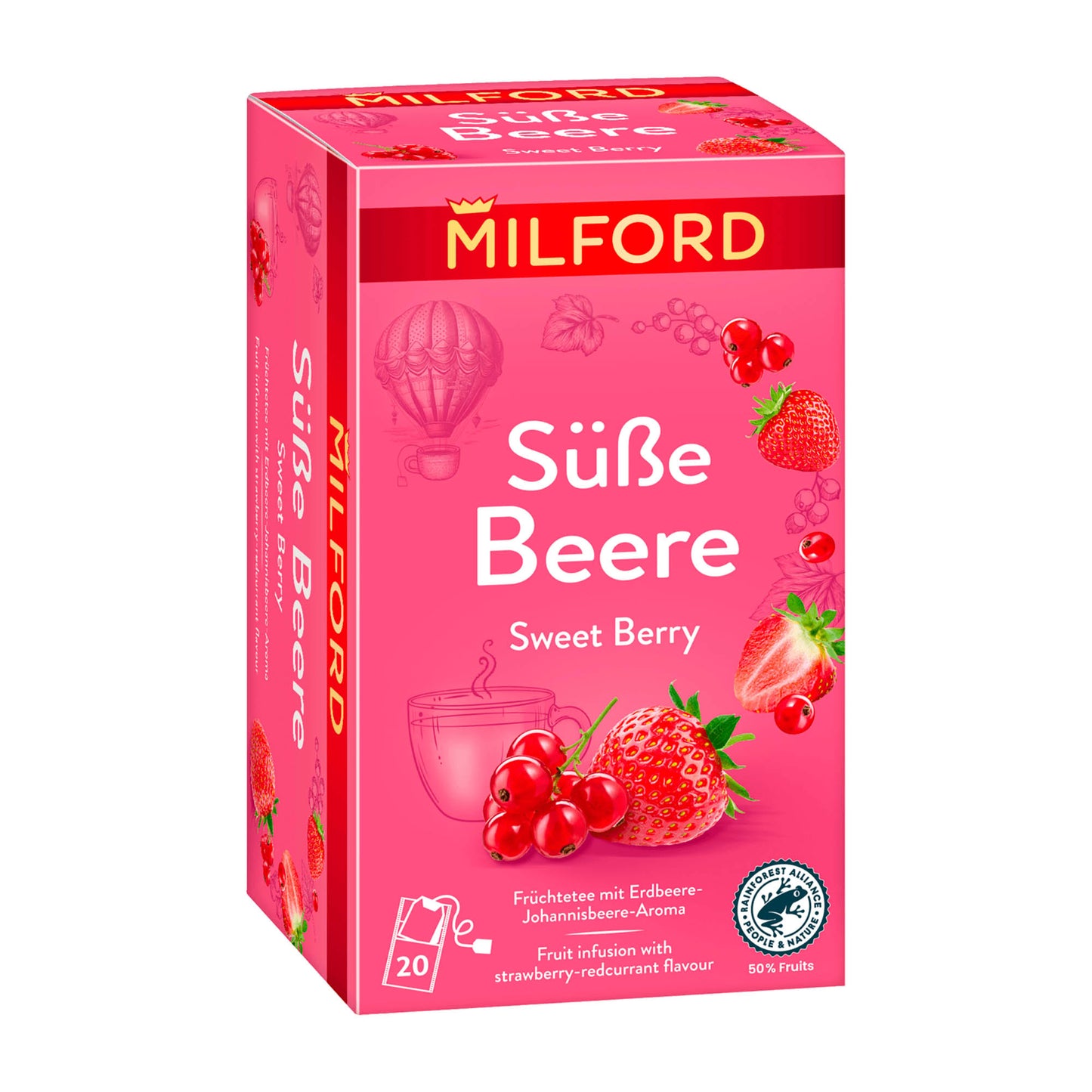 Milford Sweet Berry fruit tea, 20 Count