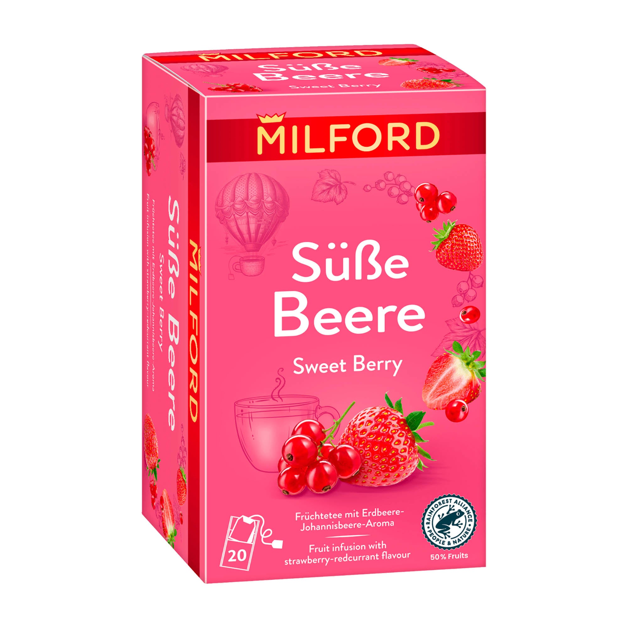 Milford Thé aux fruits Sweet Berry, 20 unités