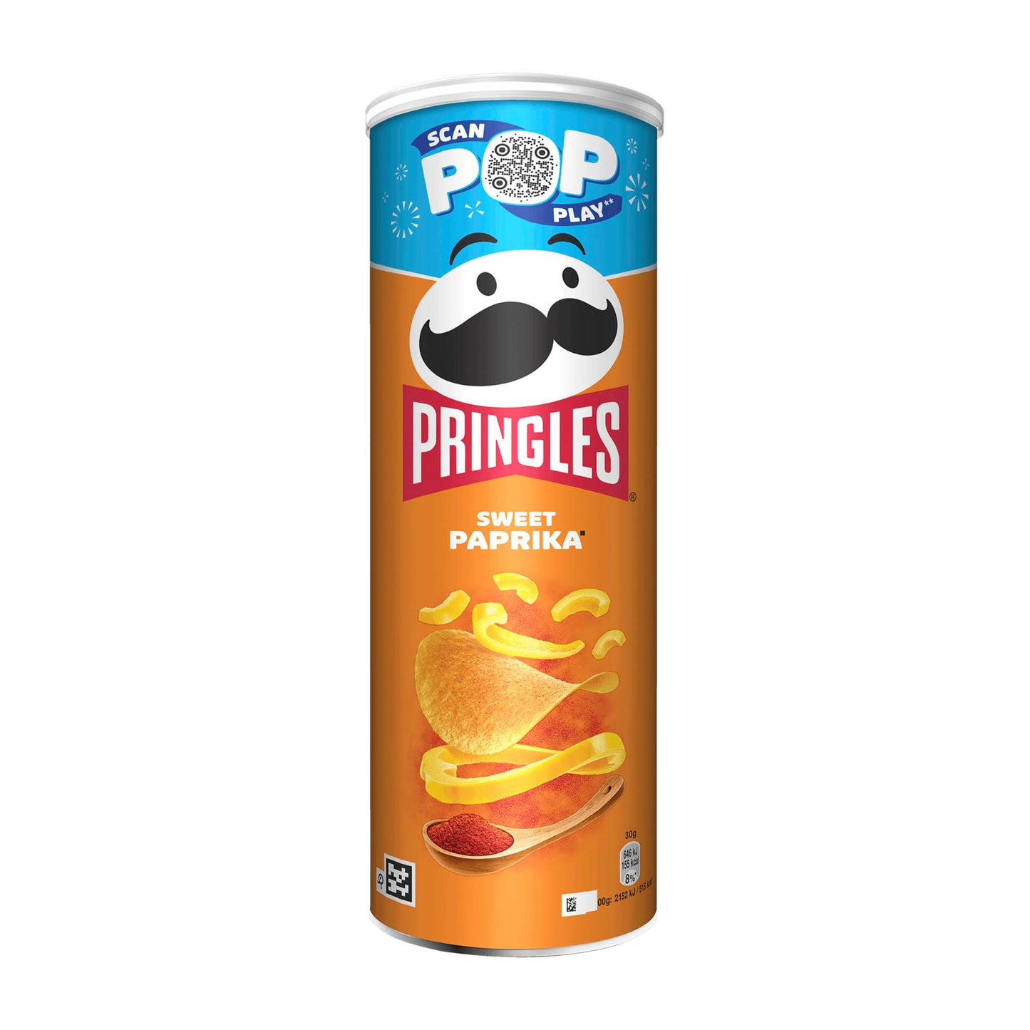 Pringles Sweet Paprika Potato Crisps, 165 g