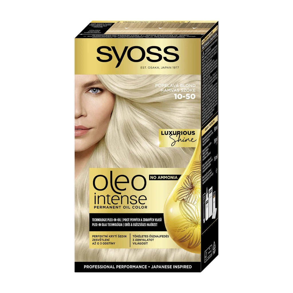 syoss OLEO INTENSE Haarfarbe 10_50 Hellaschblond