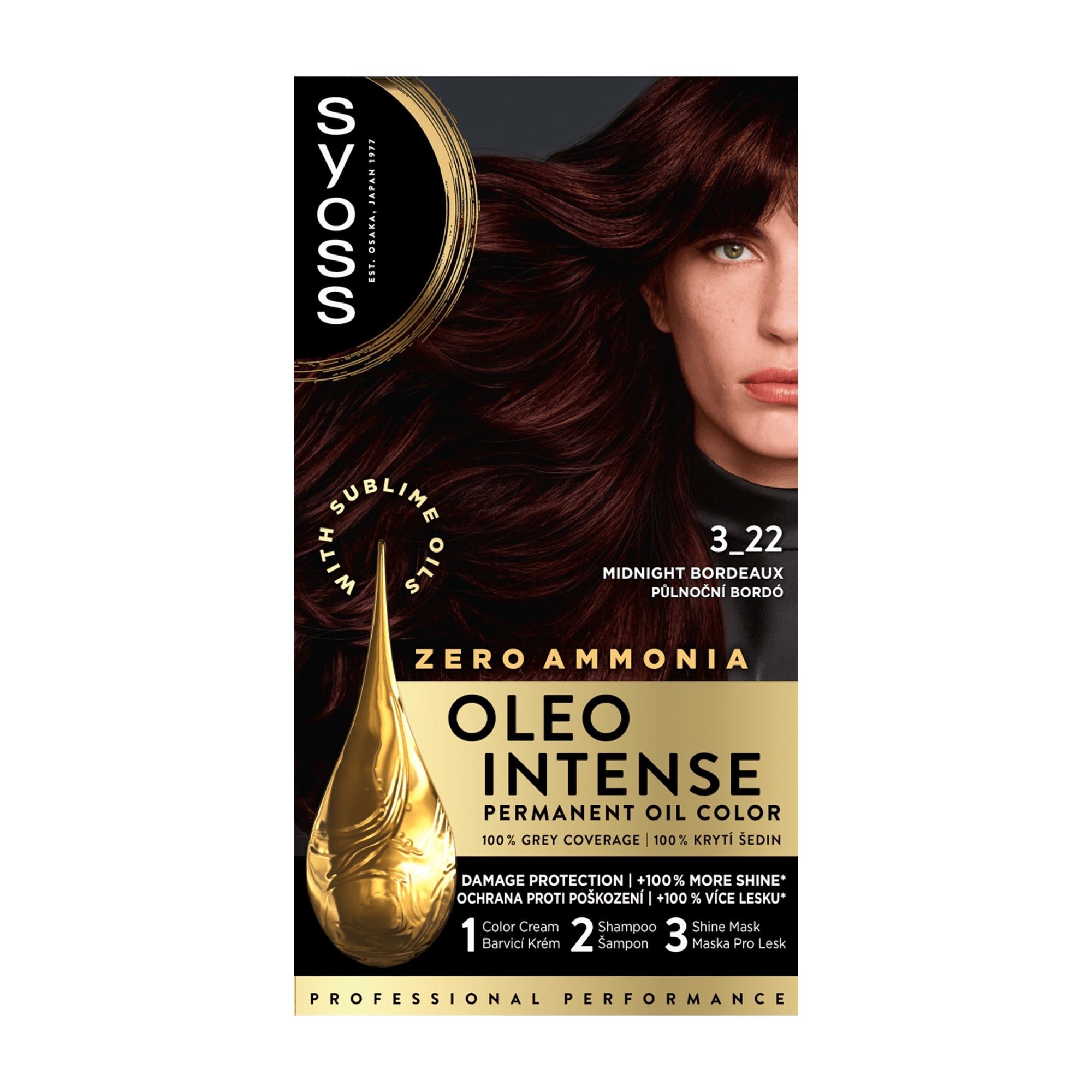 syoss OLEO INTENSE Haarfarbe 3-22 Midnight Bordeaux