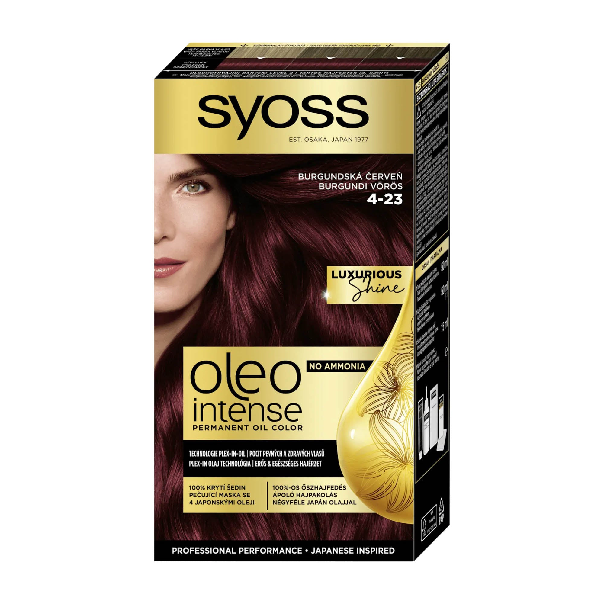 Syoss Oleo Intense 4-23 Rouge Bourgogne Coloration-huile permanente