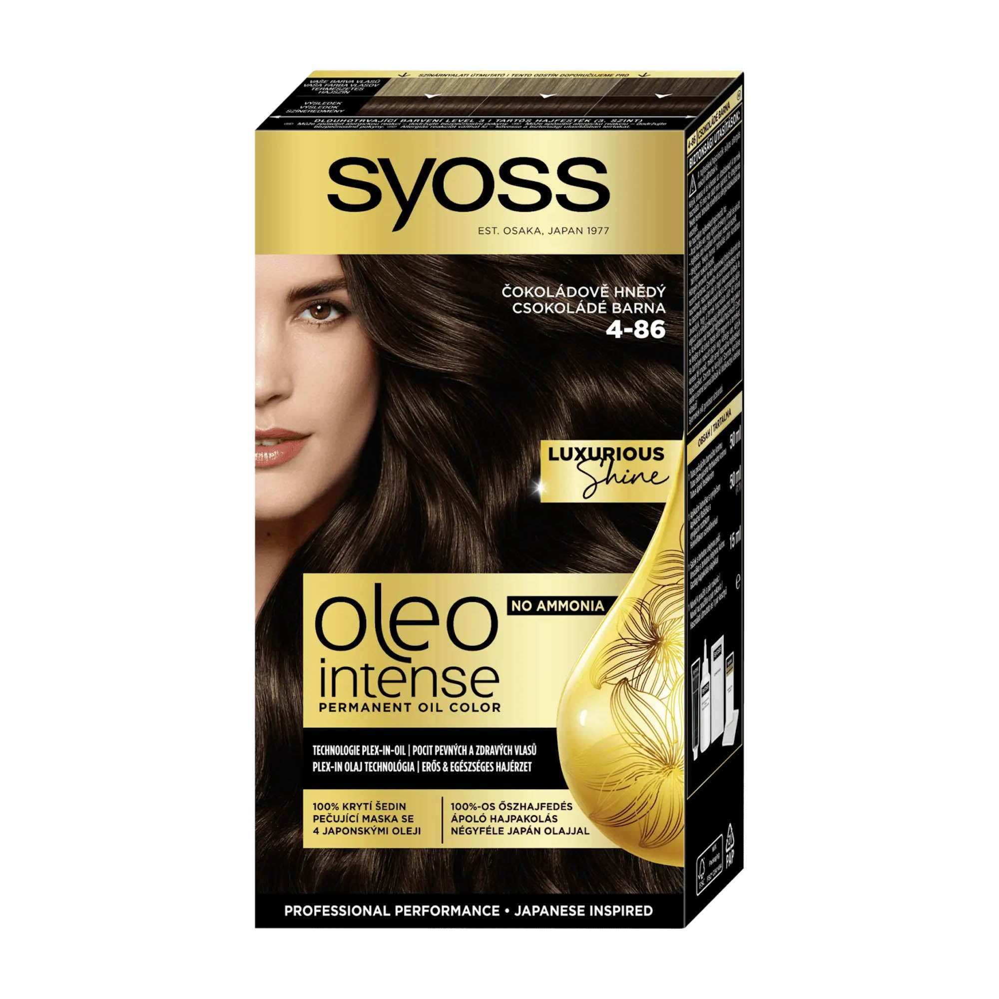 Syoss Oleo Intense 4-86 Châtain Chocolat Coloration-huile permanente