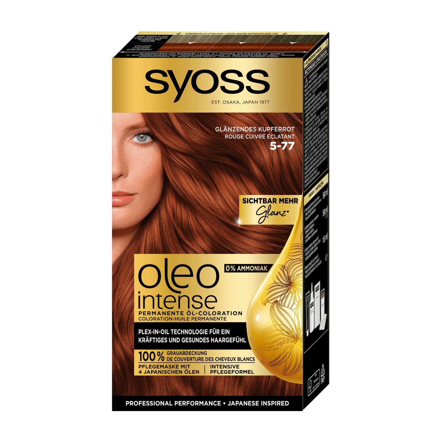 Syoss Oleo Intense 5-77 Glänzendes Kupferrot Haarfarbe