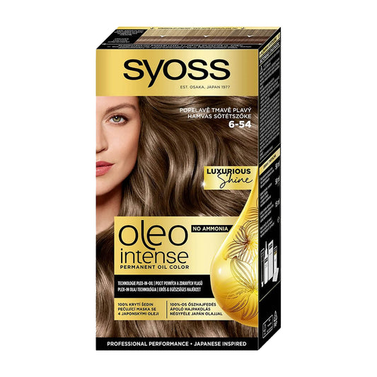 Syoss Oleo Intense 6-54 Asch Dunkelblond Haarfarbe