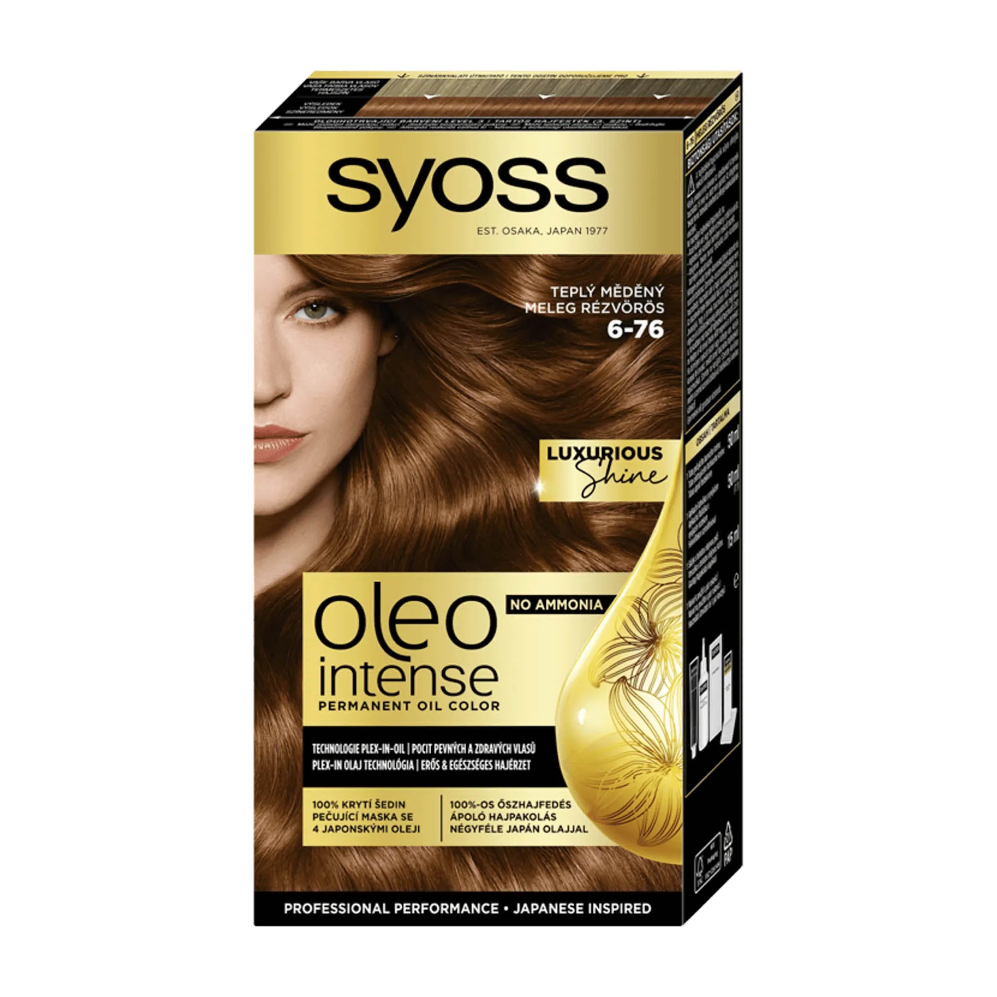 Syoss Oleo Intense 6-76 Warm Copper permanent oil color