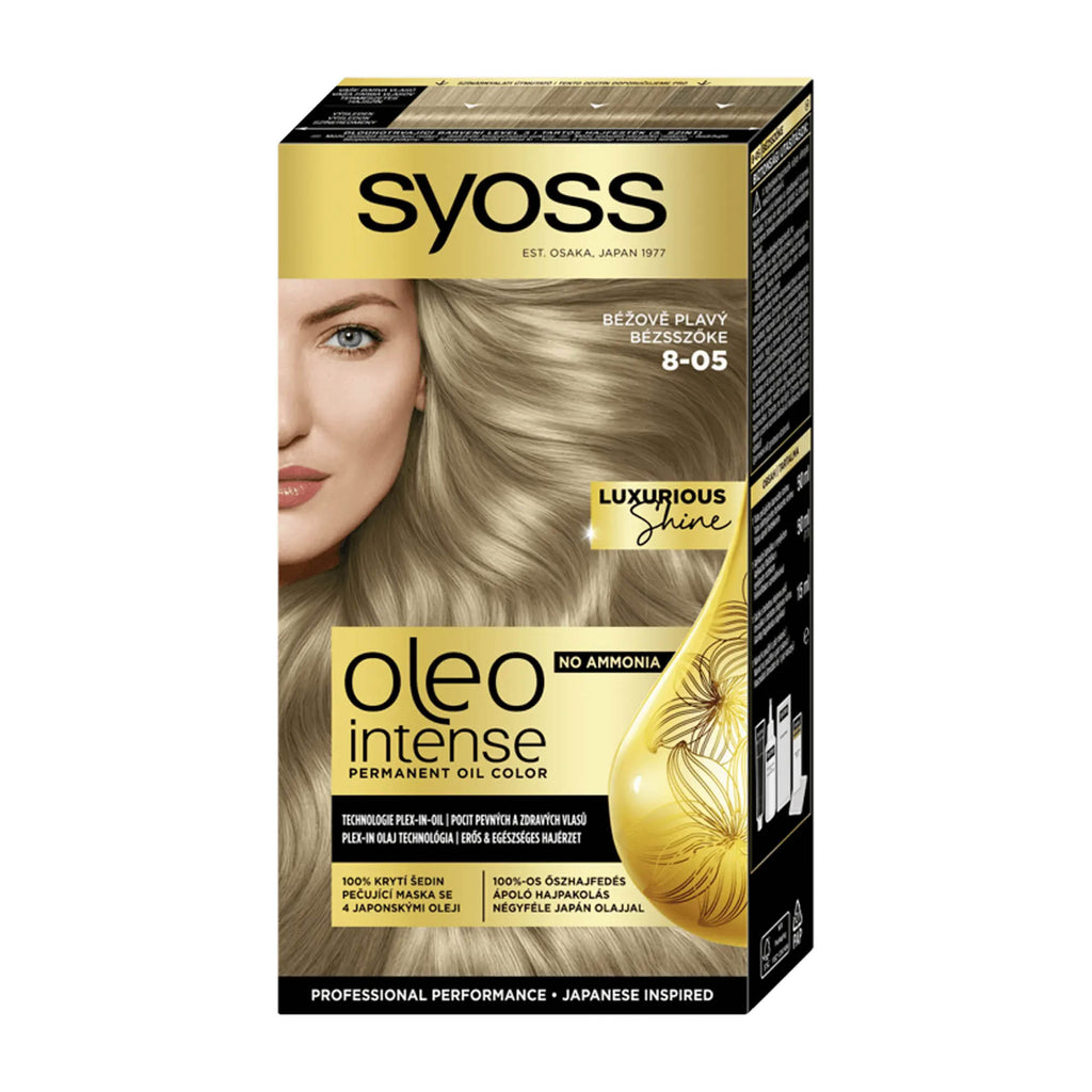 syoss OLEO INTENSE Permanent Oil Color 8_05 Beige Blonde