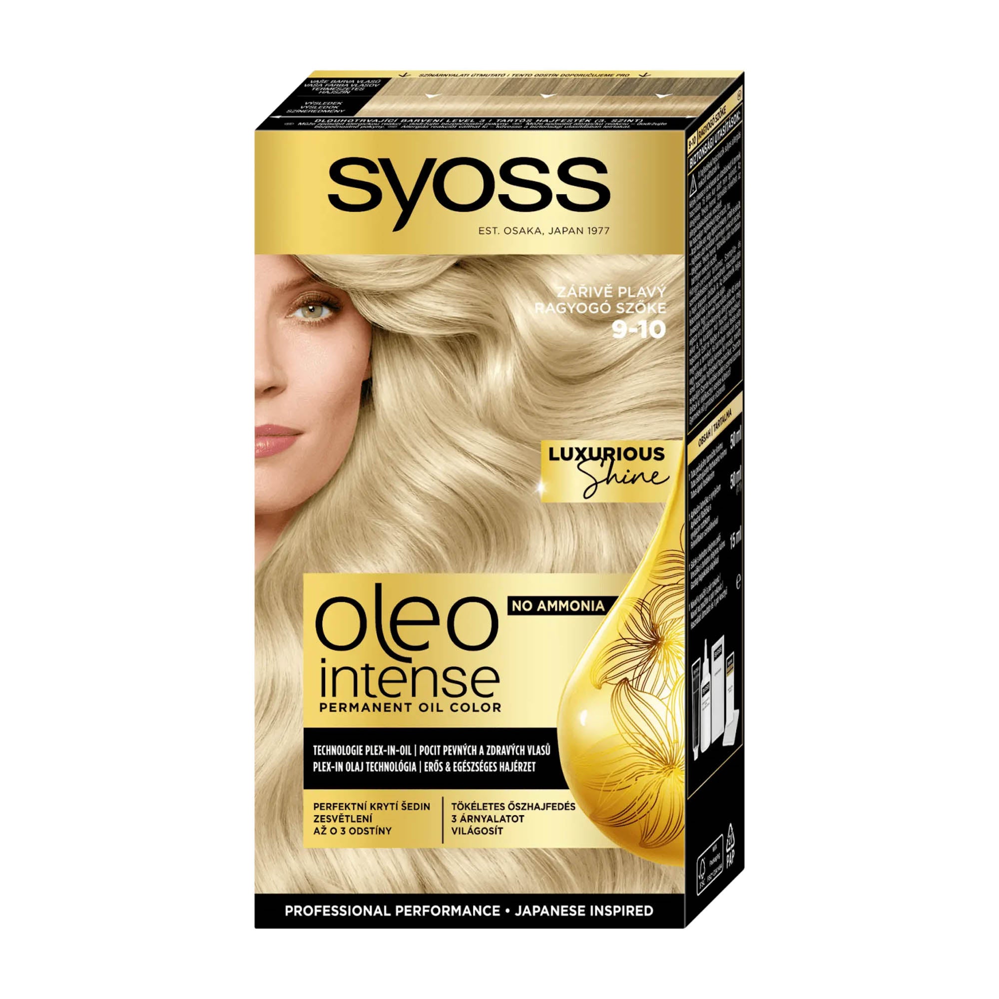 Syoss Oleo Intense 9-10 Blond Clair Coloration-huile permanente