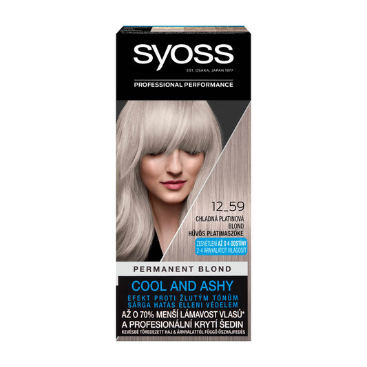 Syoss Professional 12_59 Kühles Platinblond permanente Coloration