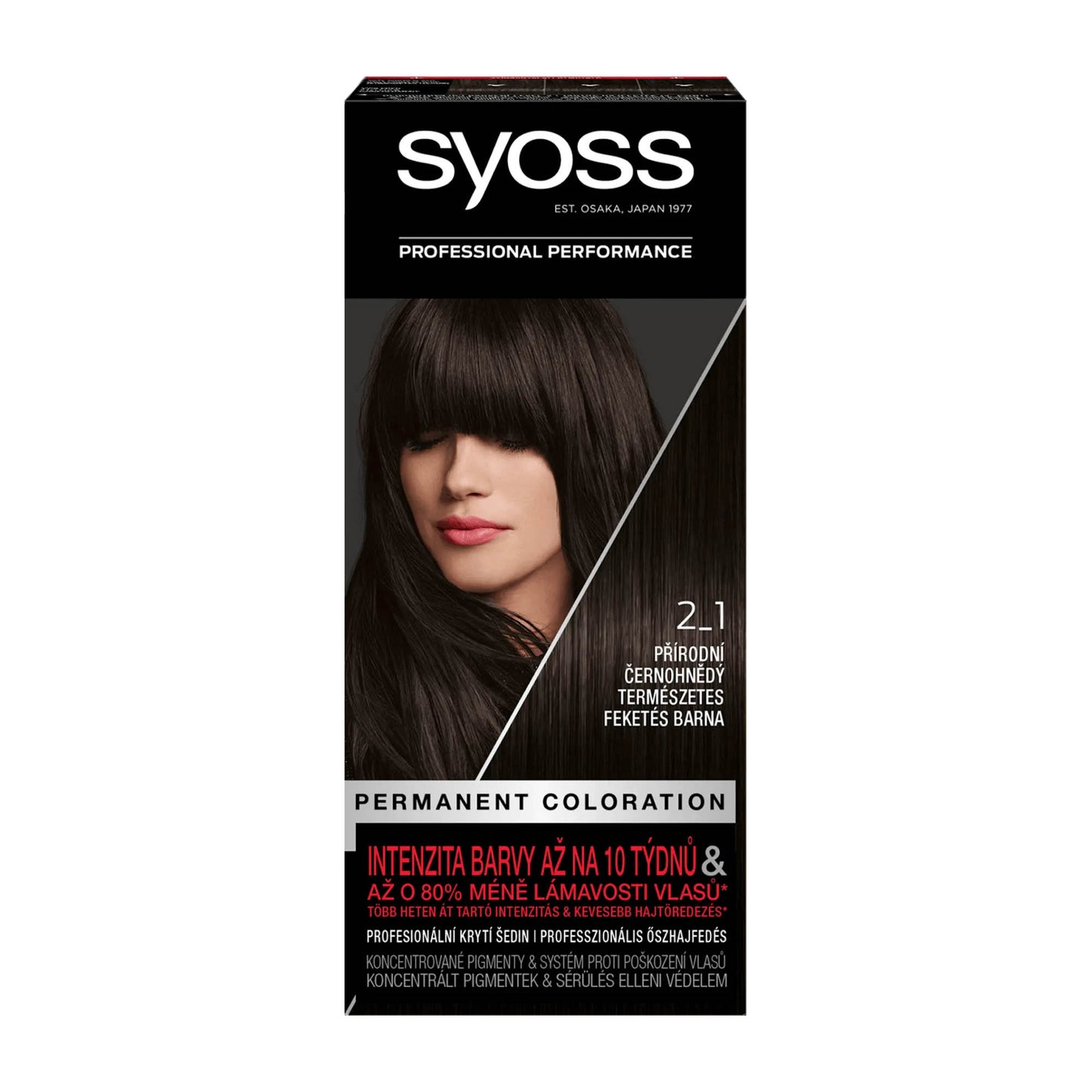 Syoss Professional 2_1 Natur Schwarzbraun permanente Coloration