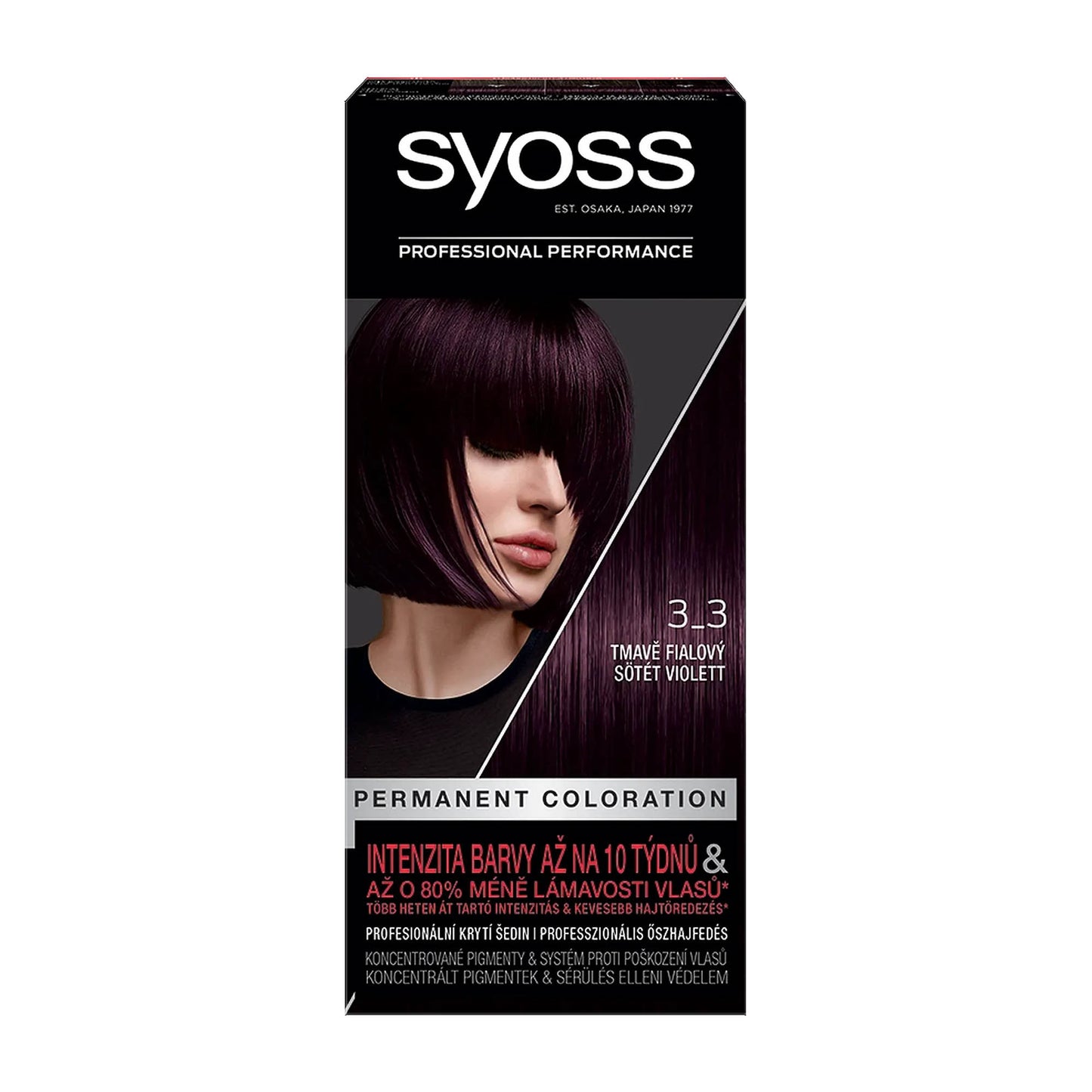 Syoss Professional 3_3 Dunkelviolett permanente Coloration