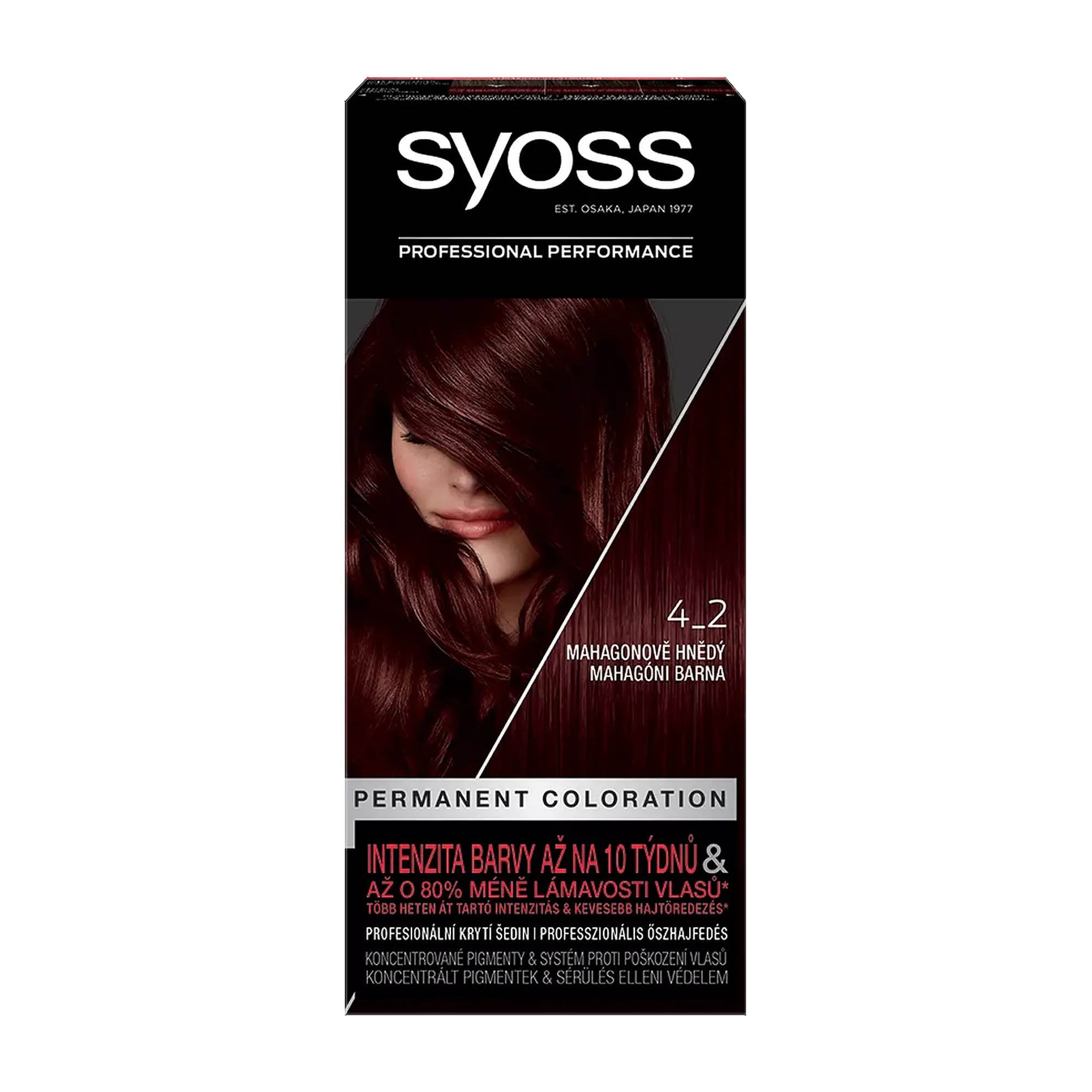 Syoss Professional Coloration permanente 4_2 Brun Acajou