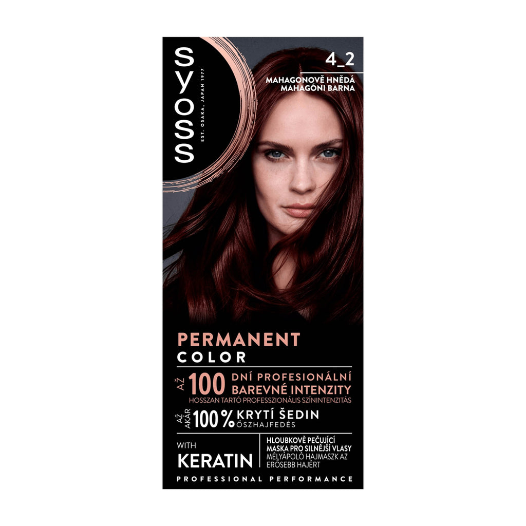 Syoss Professional 4_2 Mahogany Brown permanent color