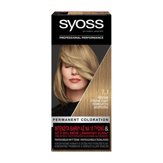 Syoss Professional 7_1 Natürliches Mittelblond permanente Coloration