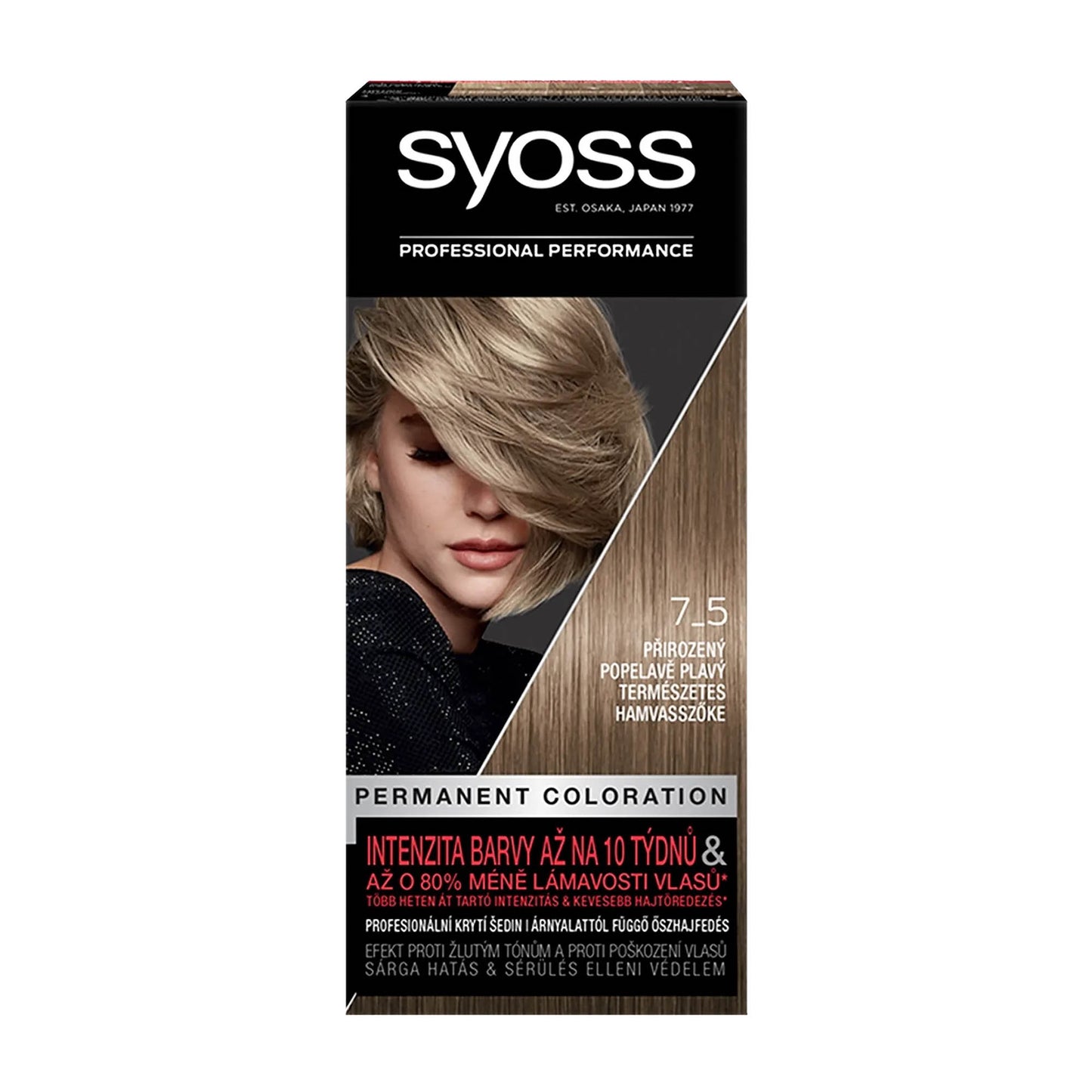 Syoss Professional 7_5 Natürliches Aschblond permanente Coloration