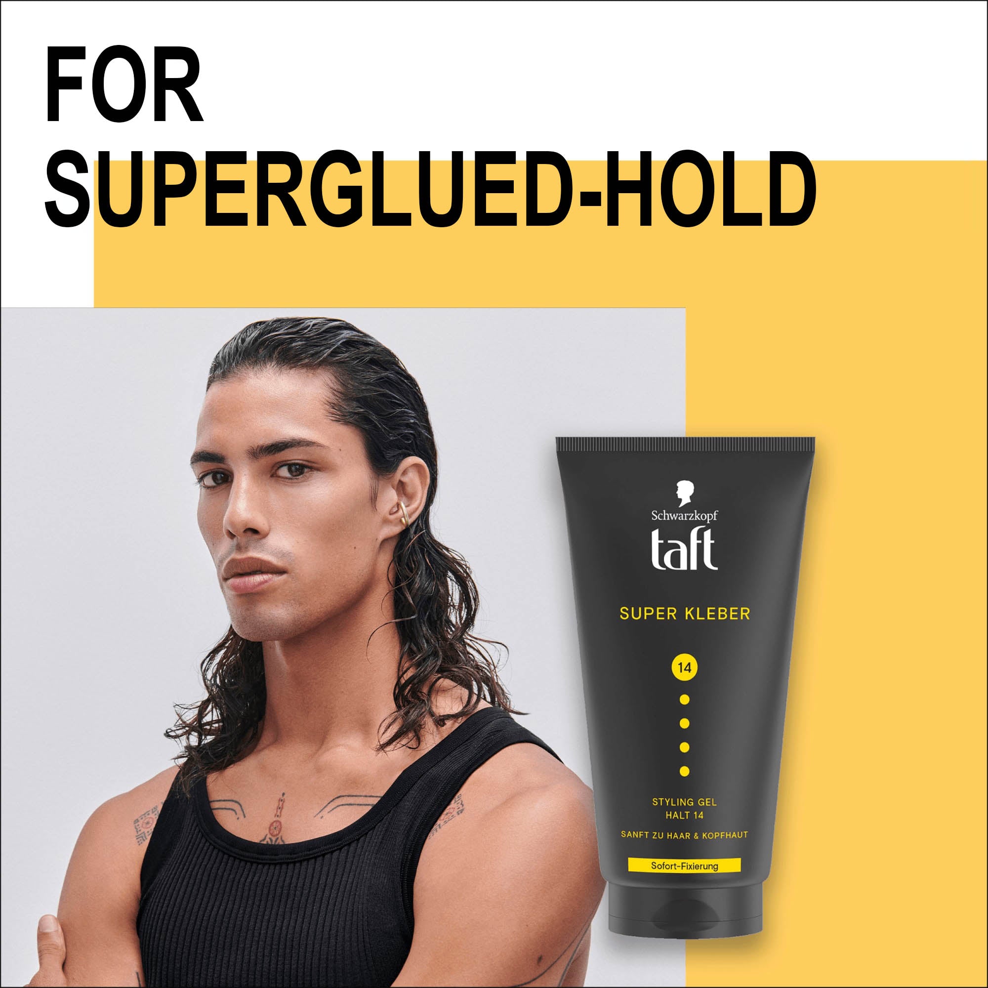 Schwarzkopf Taft Gel coiffant Super Glued, 150 ml