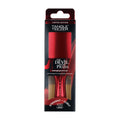 Tangle Teezer The Devil Wears Prada mini red detangling hairbrush packaging on a white background.