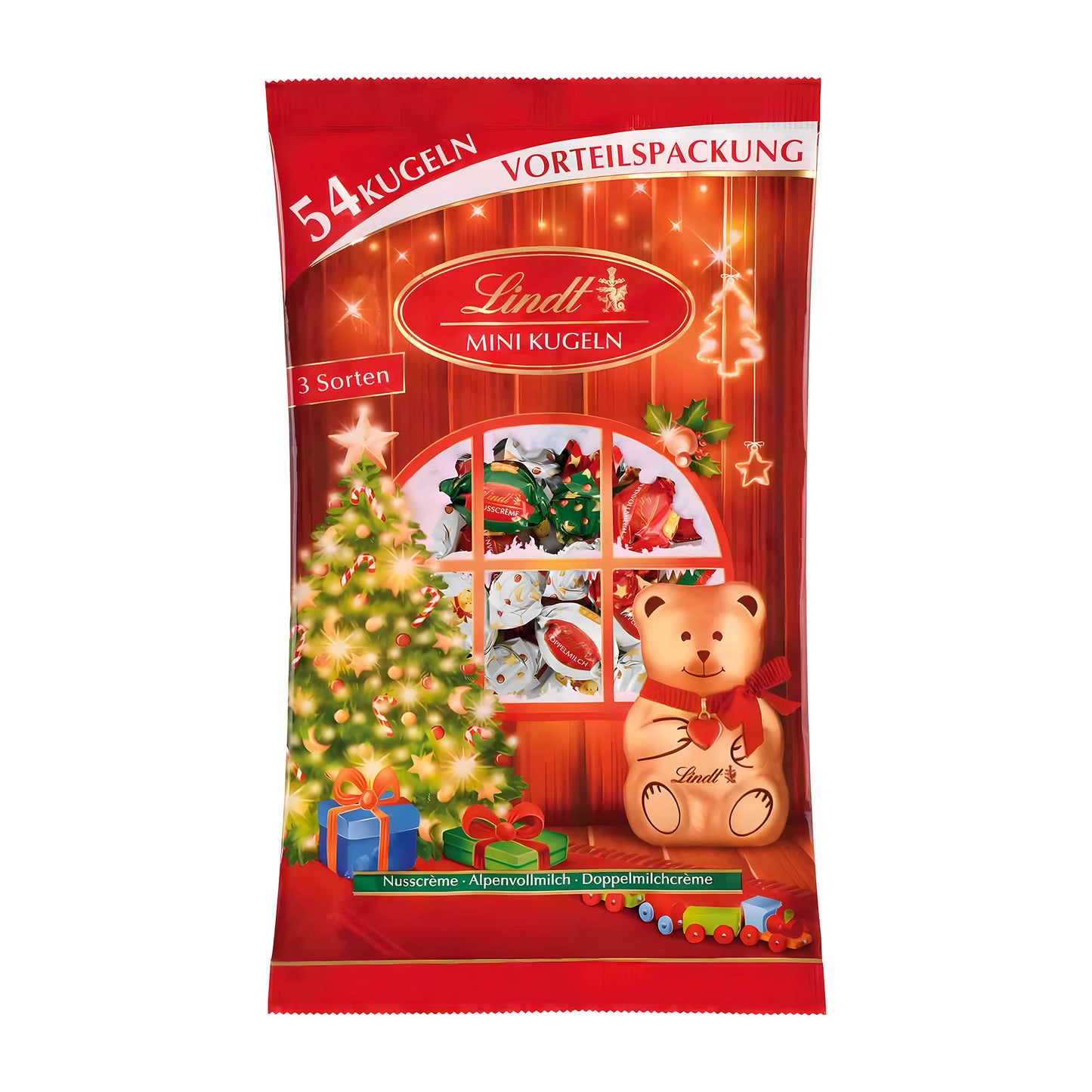 Lindt Weihnachts Teddy Choco-Spaß Mini-Kugeln XXL, 268 g