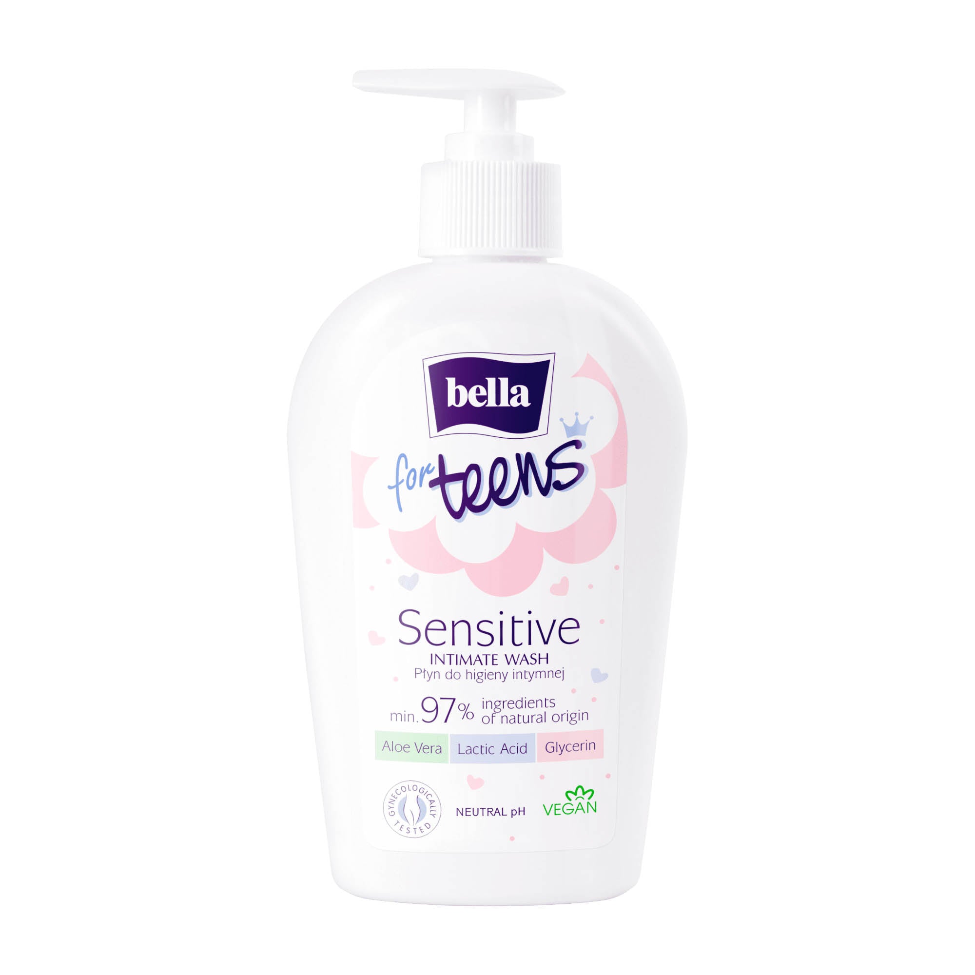 Bella Sensitive pour adolescents, gel douche intime, 300 ml