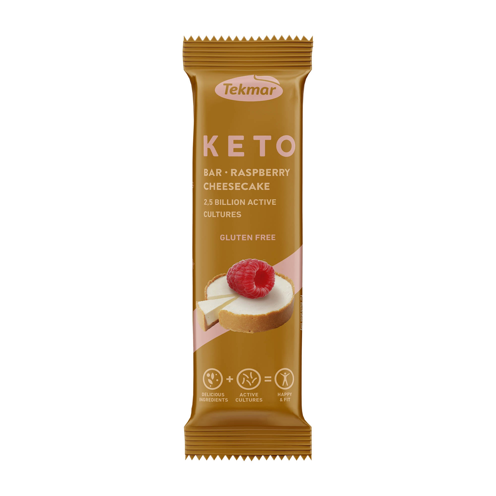 Tekmar Keto Barre sans gluten cheesecake et framboise, 40 g