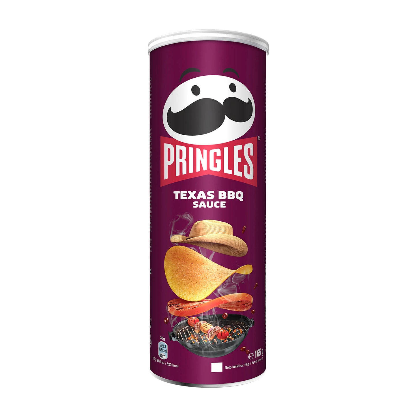 Pringles Texas BBQ Sauce Potato Crisps, 165 g