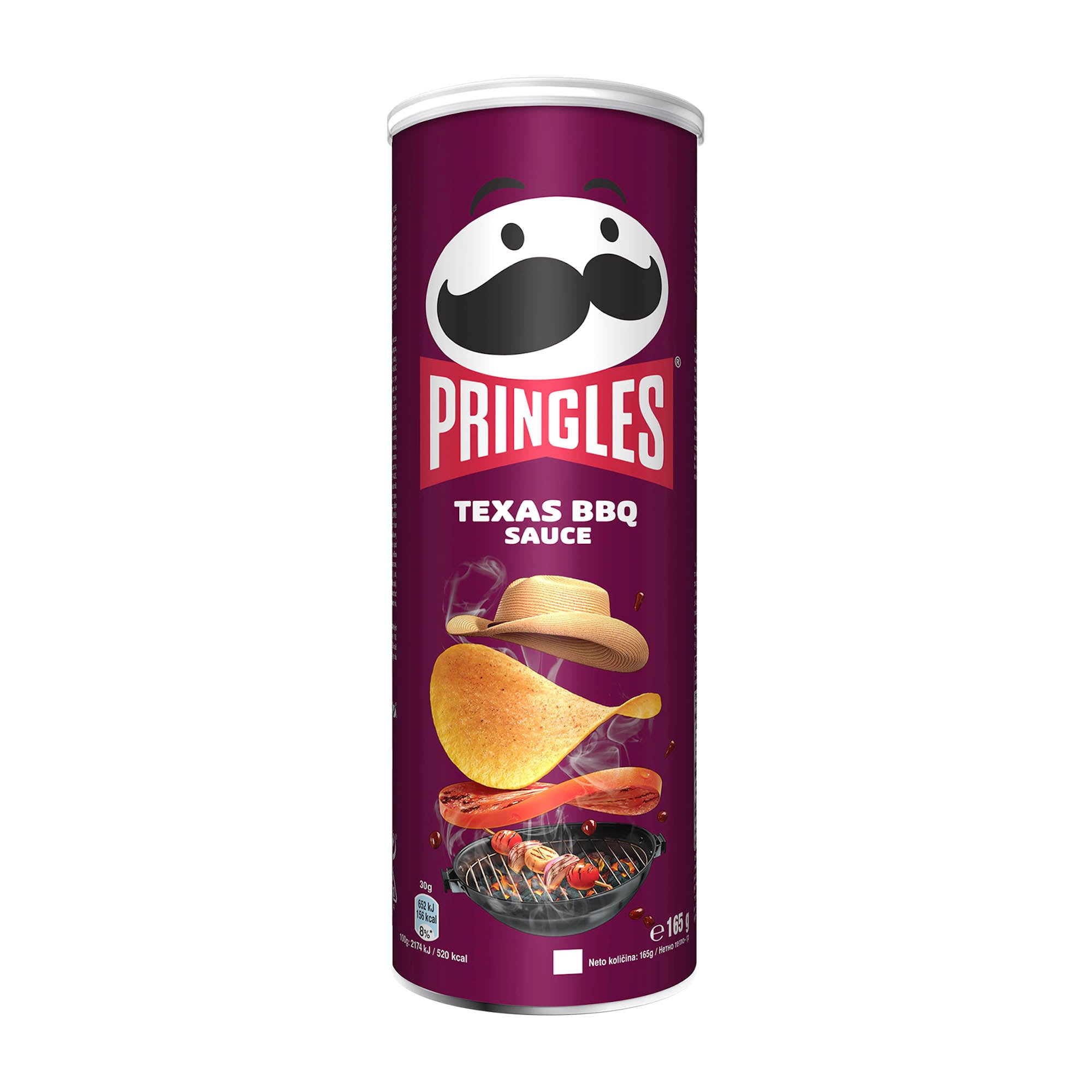 Pringles Texas BBQ Sauce Potato Crisps, 165 g
