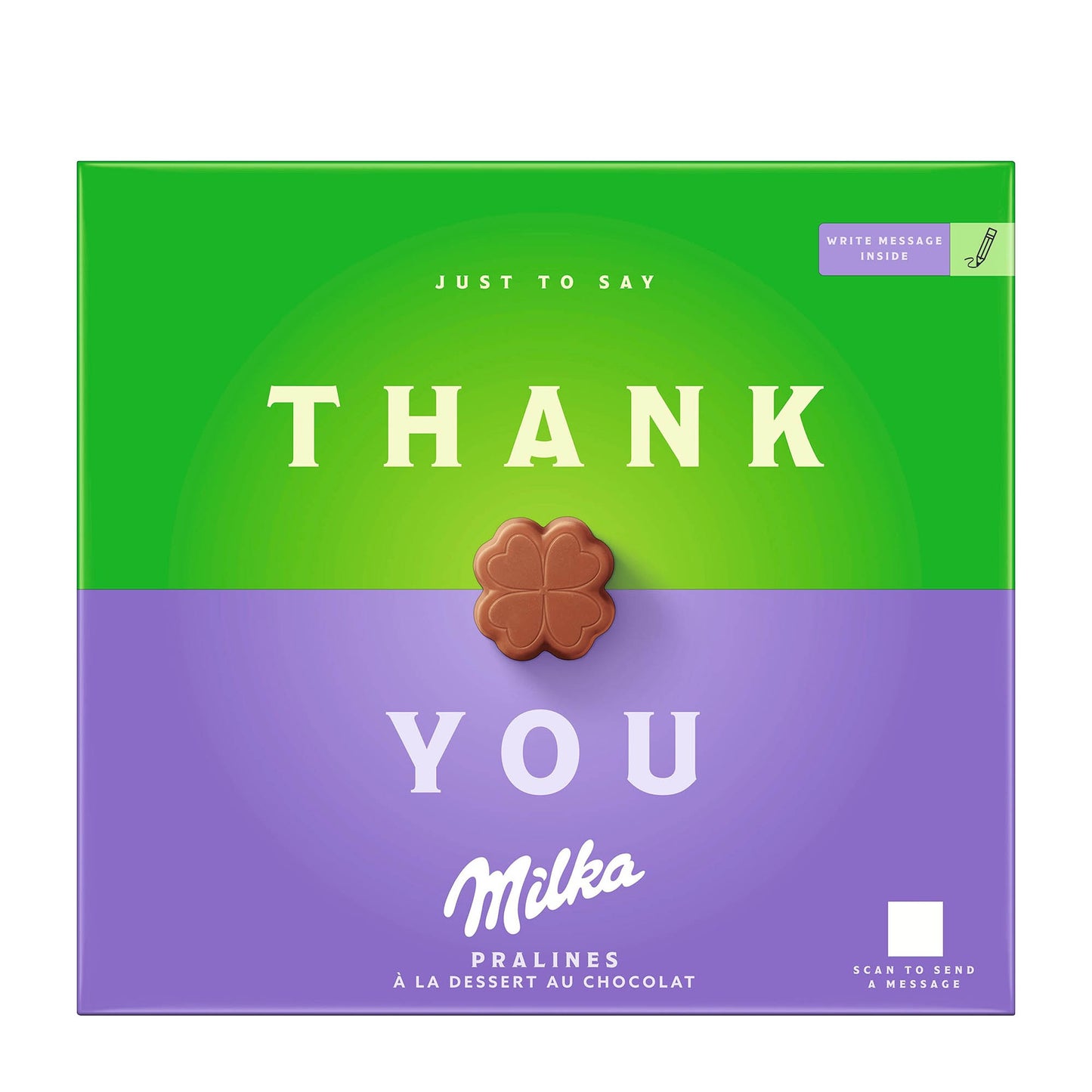 Milka Thank You Dessert au Chocolat Pralines, 110 g