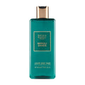 A bottle of Baylis & Harding The Edit neroli sands luxury body wash with a green label and gold accents, 400 mL.