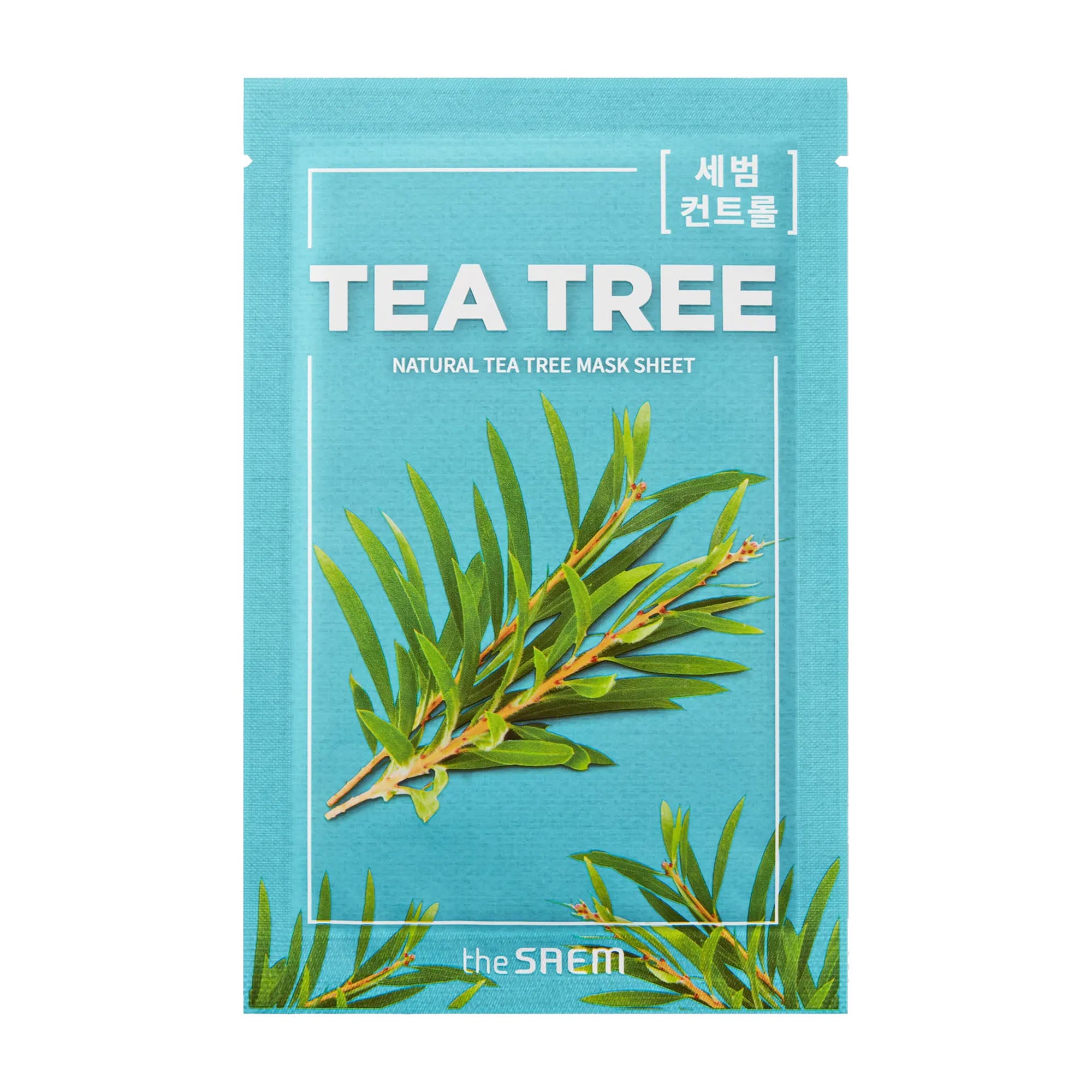 The SAEM Tea Tree natural sheet mask, 21 mL