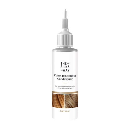 The Silky Way Silky Beige color-refreshing conditioner bottle on a white background
