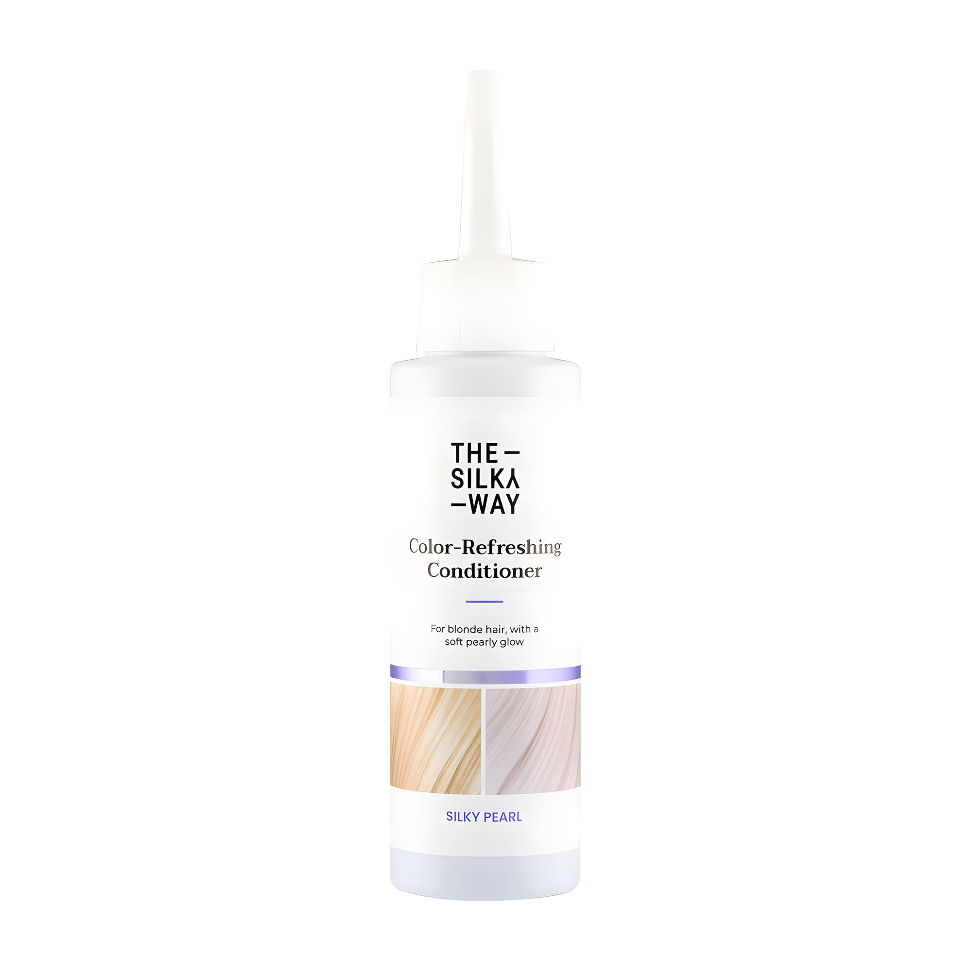 The Silky Way Silky Pearl Color-Refreshing Conditioner bottle on a white background
