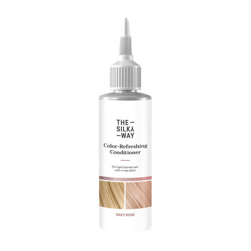 The Silky Way Silky Rose Color-Refreshing Conditioner bottle on a white background