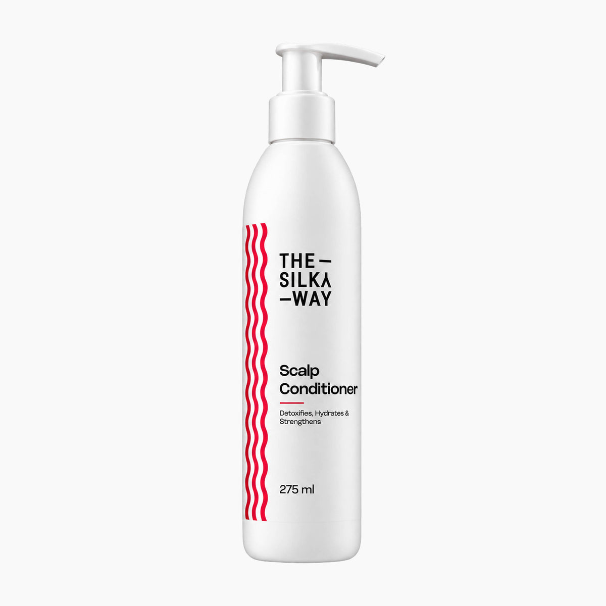 The Silky Way Scalp Conditioner bottle on a light gray background.