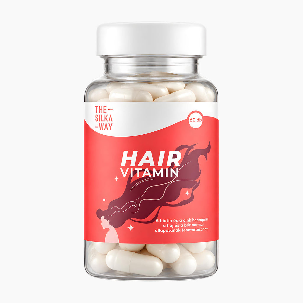 The Silky Way Repair Hair Vitamin container on a light gray background.