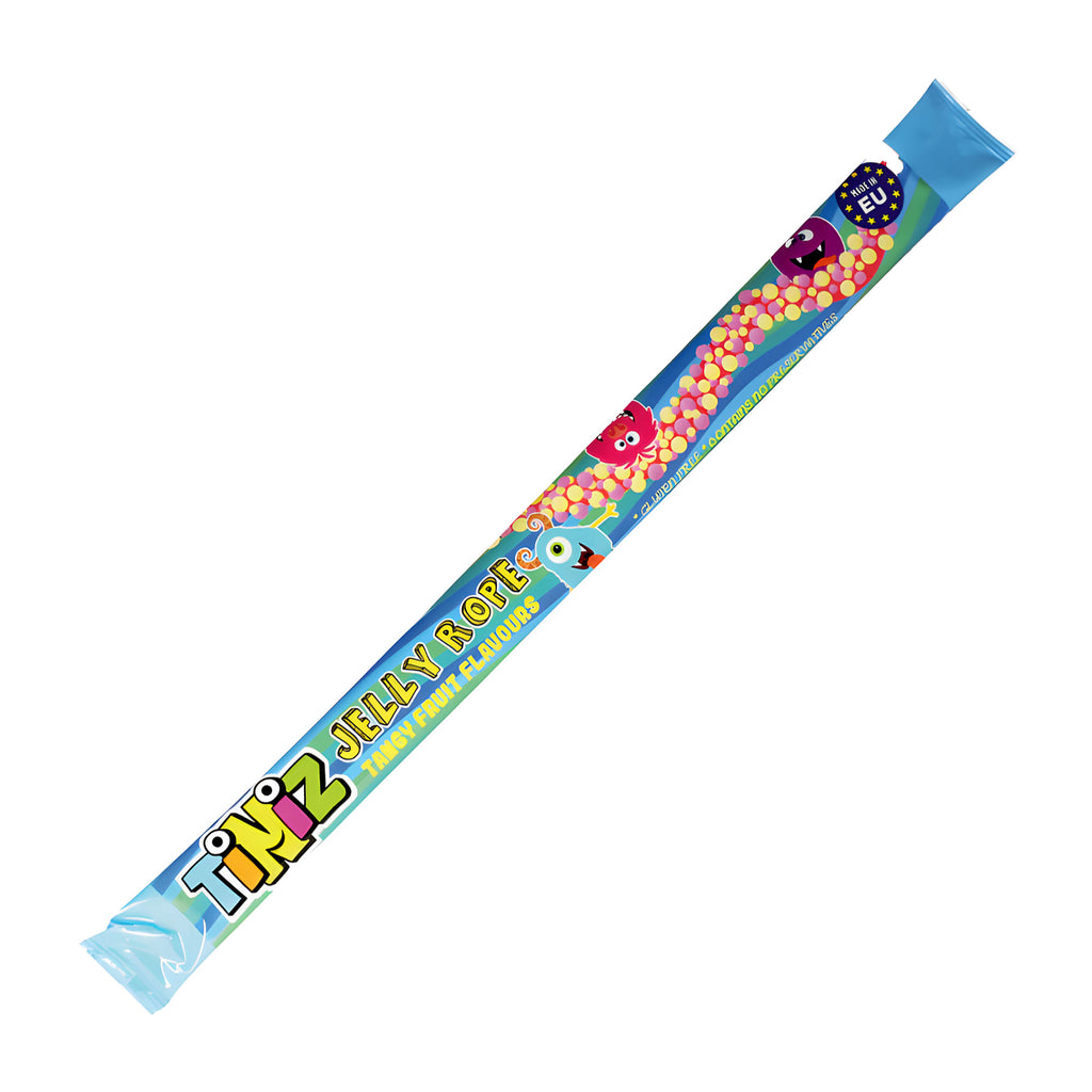 Tiniz jelly rope candy packaging on a white background