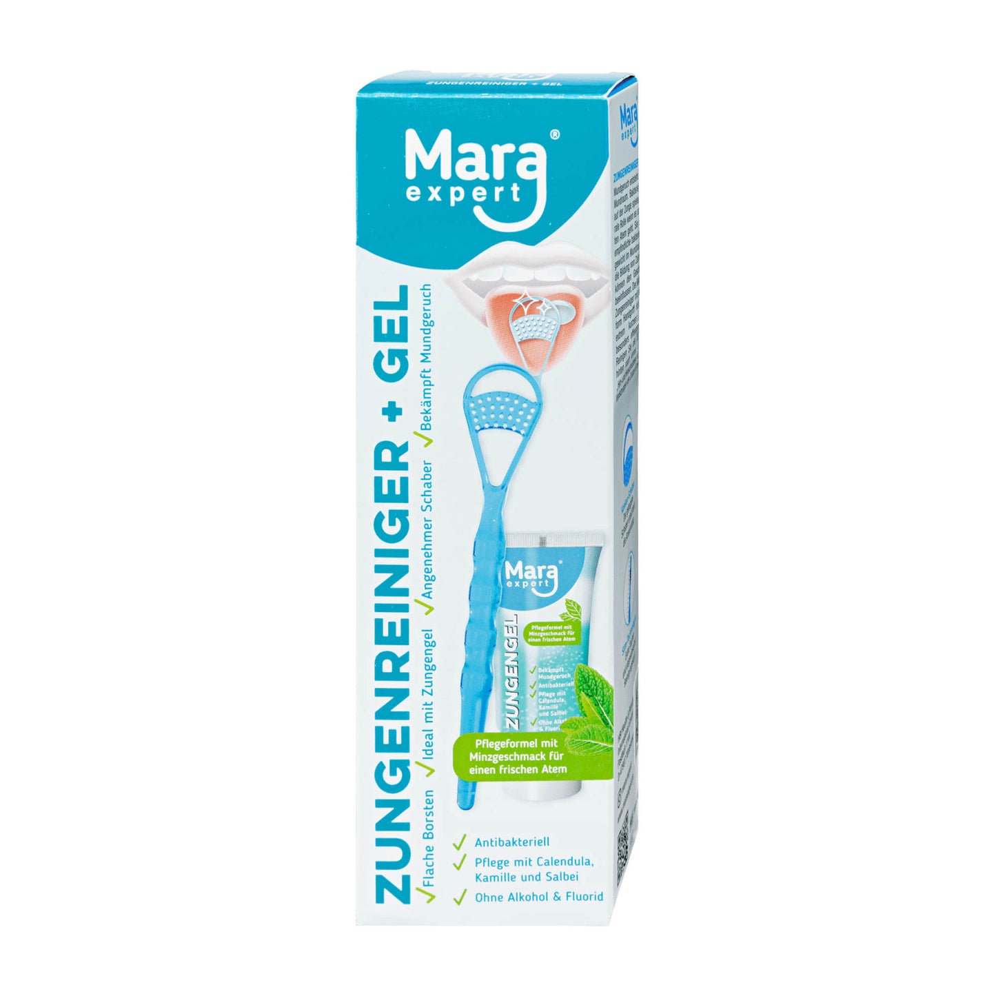 Mara expert medizinischer Zungenreiniger + Gel, 50 mL