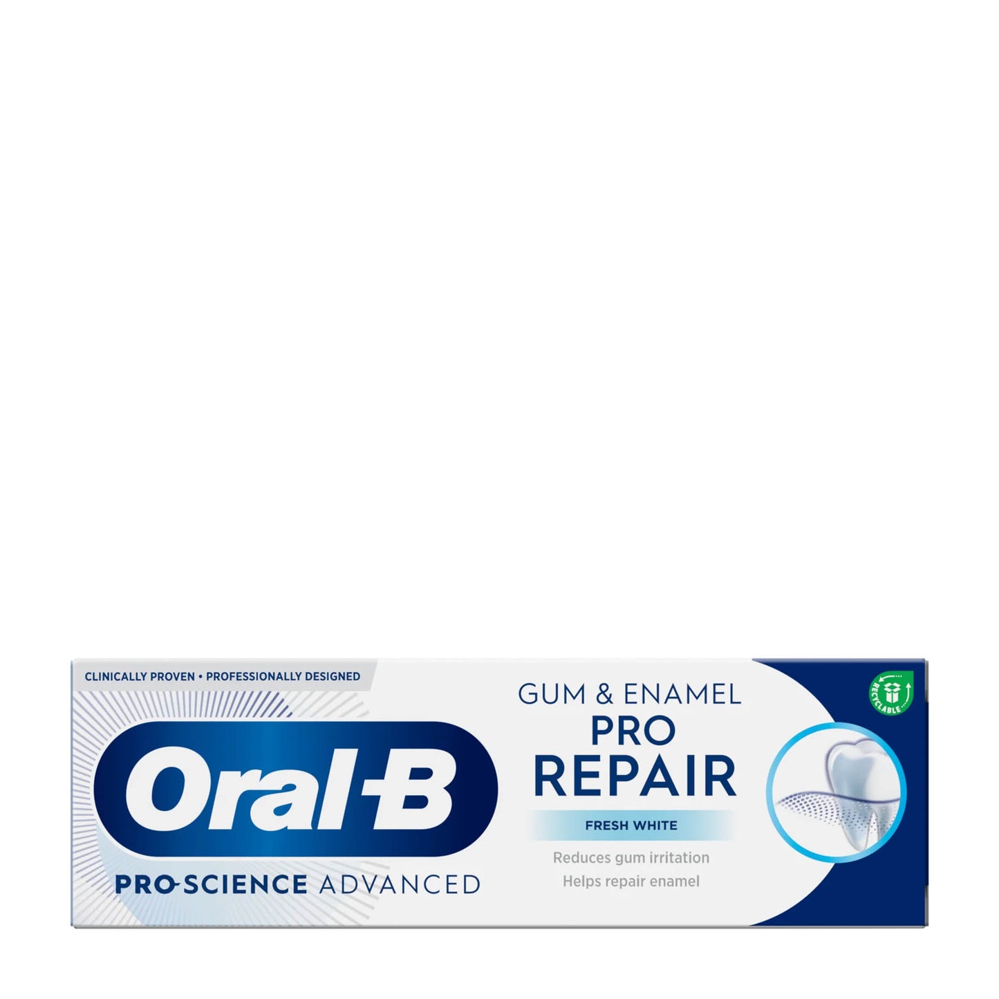 Oral-B Pro-Science Advanced gum & enamel pro repair fresh white toothpaste, 75 mL