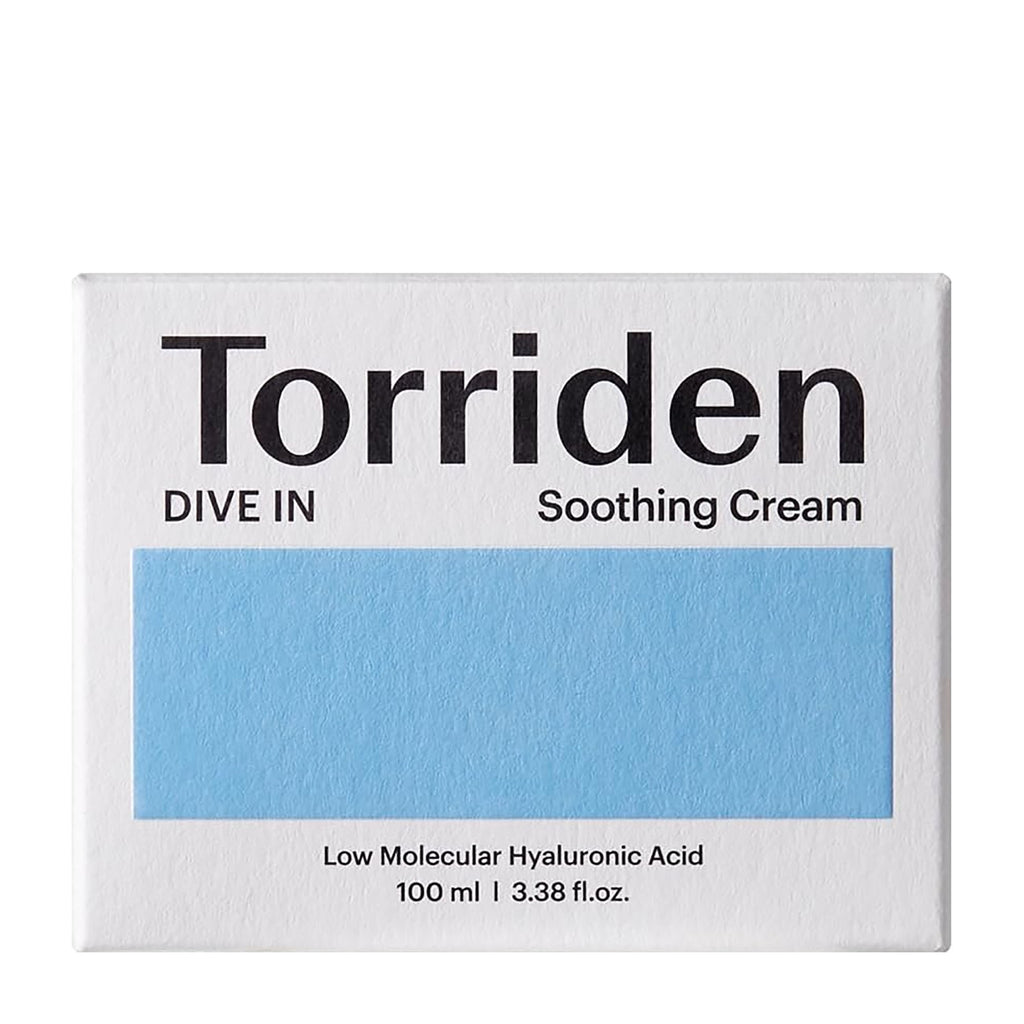 Box of Torriden Dive In Soothing Face Cream on a white background