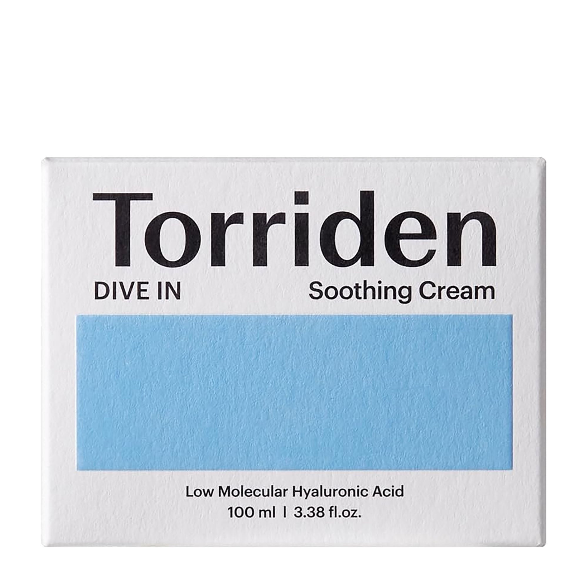 Box of Torriden Dive In Soothing Face Cream on a white background