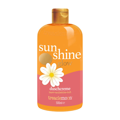 Treaclemoon Sunshine Glow Shower Cream bottle on a white background.