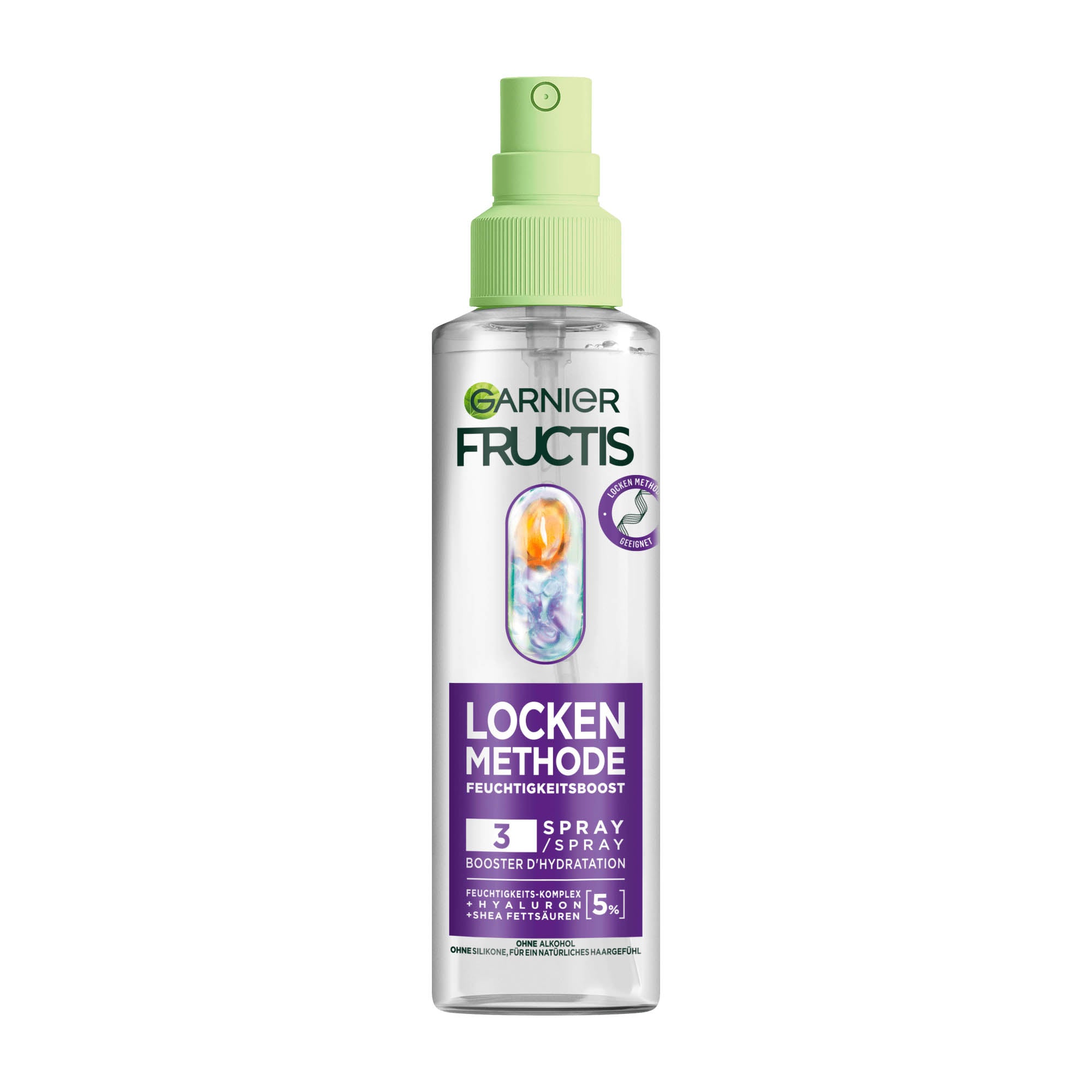 Garnier Fructis Locken Methode Feuchtigkeitsboost Pflege-Spray, 150 ml