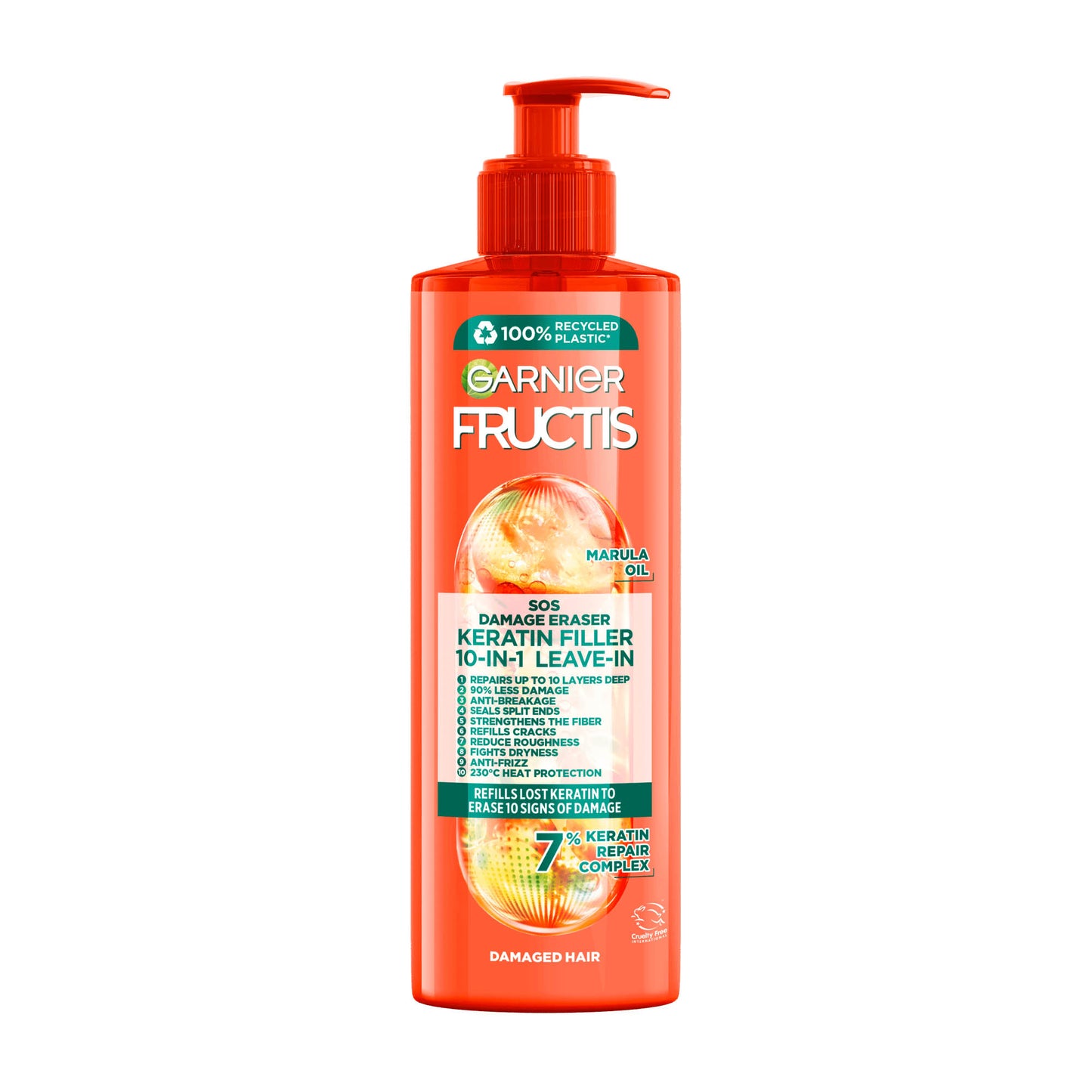 Garnier Fructis SOS Damage Eraser Keratin Filler 10in1 Leave-In, 400 ml